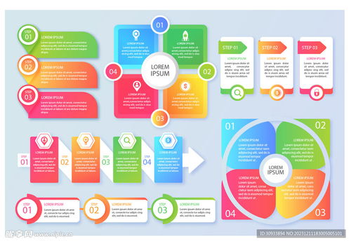 信息图表合集设计图 提升商务信息咨询的专业性与可视化